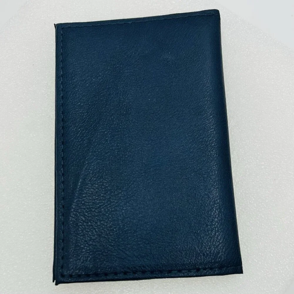 Sea Dream Yacht Club Leather Card Holder Case Navy Never Used